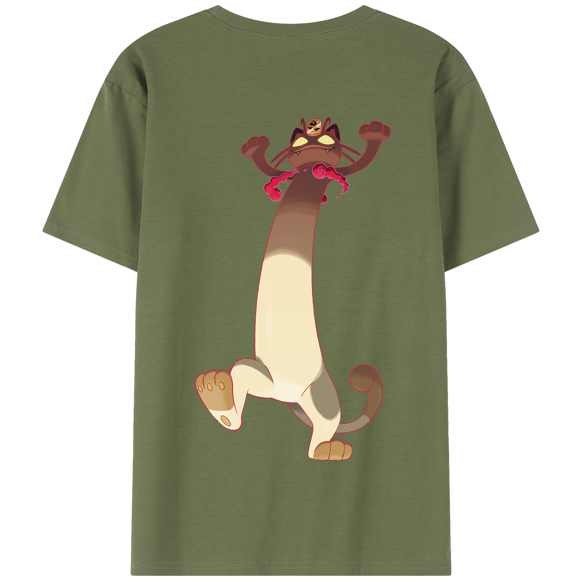 （画像用） ポケットモンスター Pokémon 綿100％半袖Tシャツ（背面プリント）
